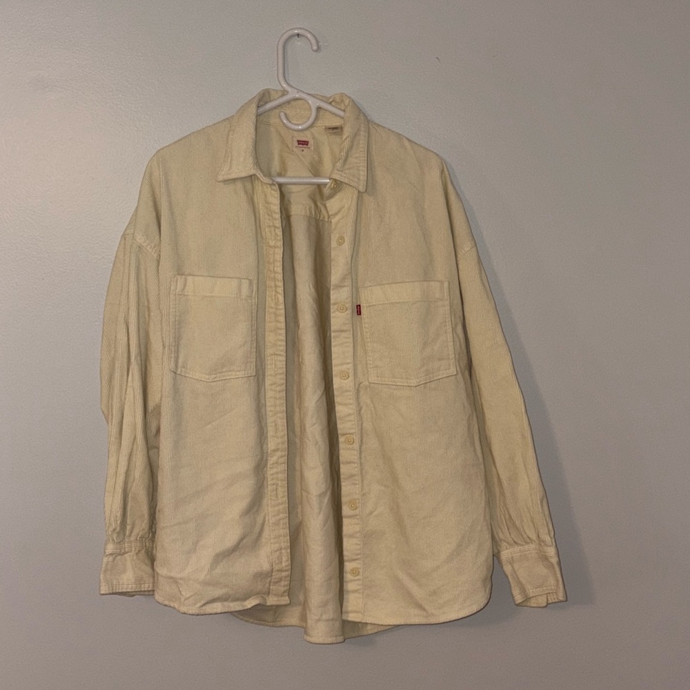 Levi's Cream Oversized Women’s Corduroy Jacket
